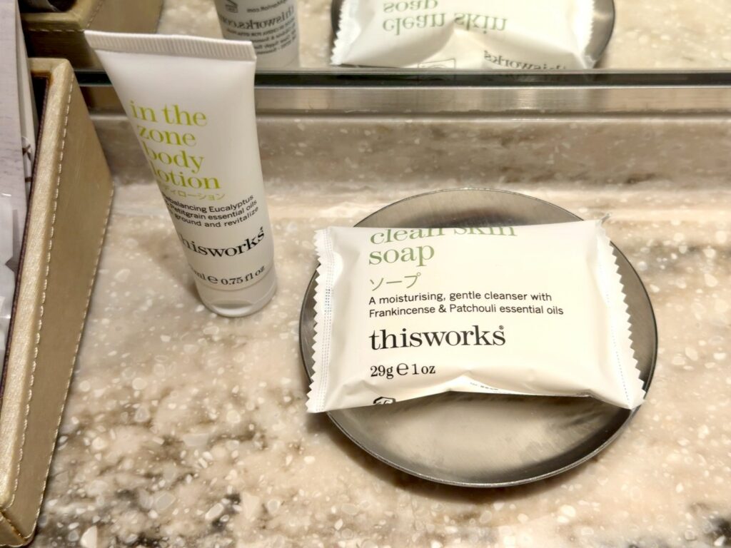 琵琶湖マリオットホテルの客室洗面アメニティ