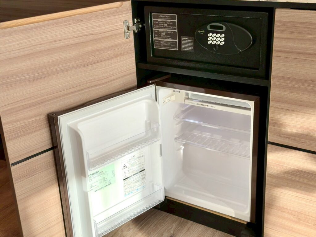 琵琶湖マリオットホテルの客室のミニバー