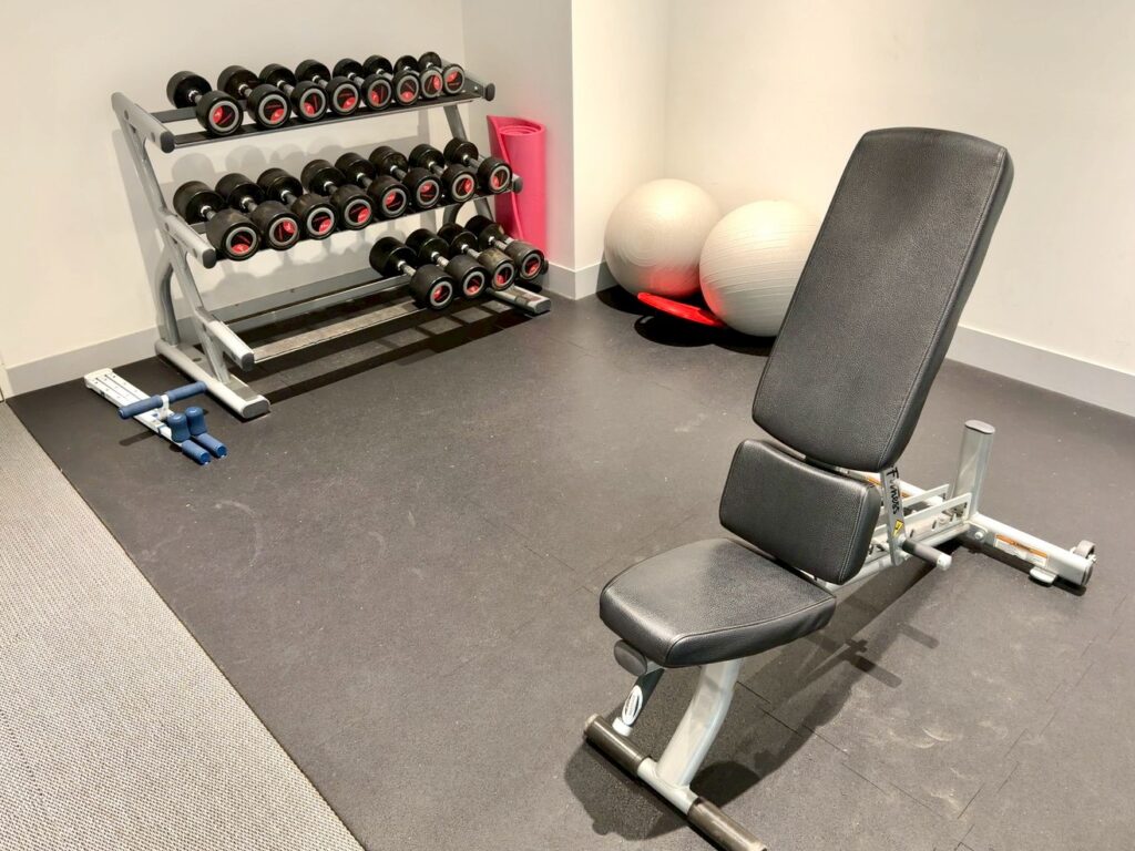 琵琶湖マリオットホテルのフィットネスセンター（ジム）