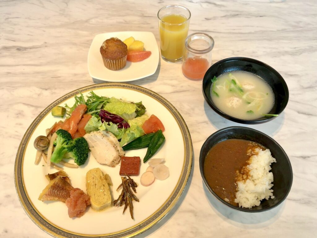 琵琶湖マリオットホテルの朝食レストラン「Grill&Dining G」の朝食ビュッフェの食事内容