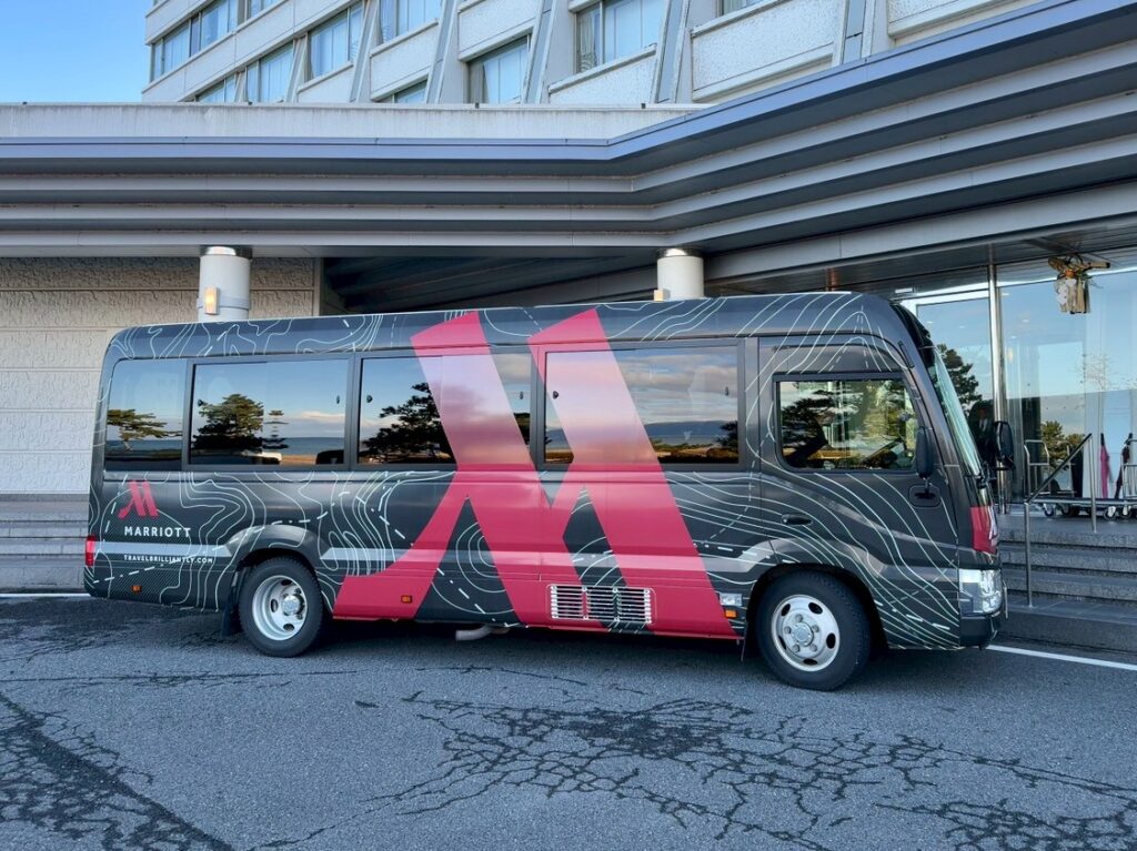 琵琶湖マリオットホテルの送迎バス