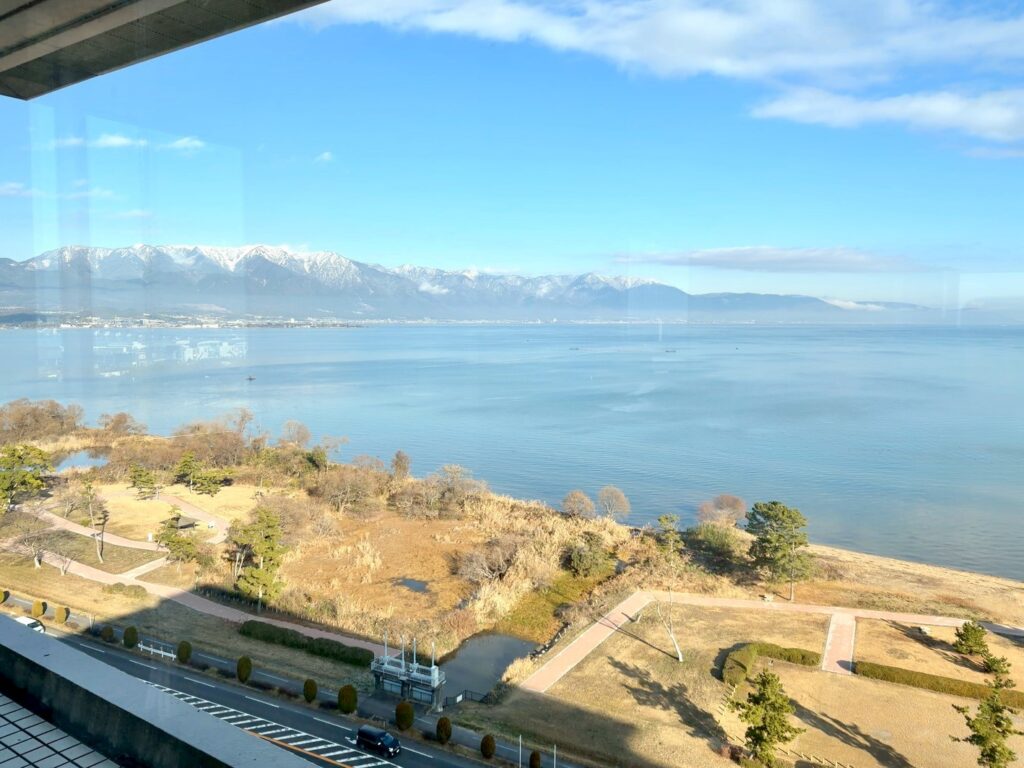 琵琶湖マリオットホテルのレストラン「Grill & Dining G」の景色