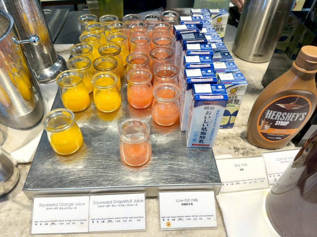 琵琶湖マリオットホテルの朝食レストラン「Grill&Dining G」の朝食ビュッフェ