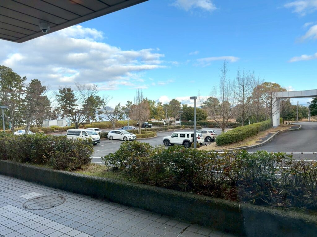 琵琶湖マリオットホテルのクラブラウンジからの景色