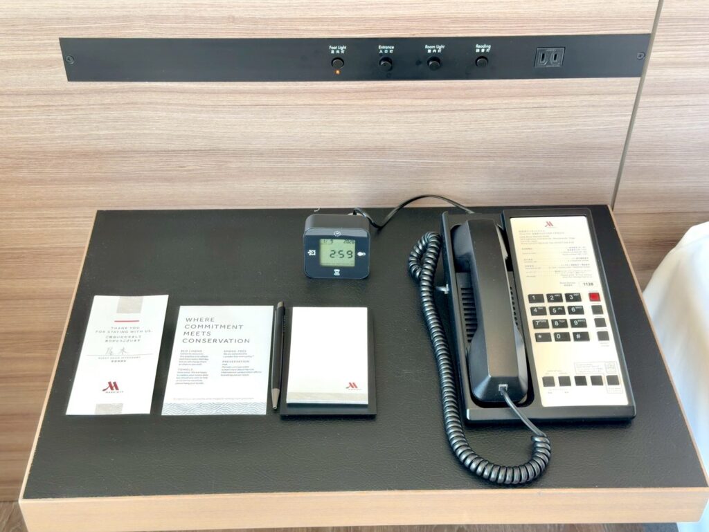 琵琶湖マリオットホテルの客室備品