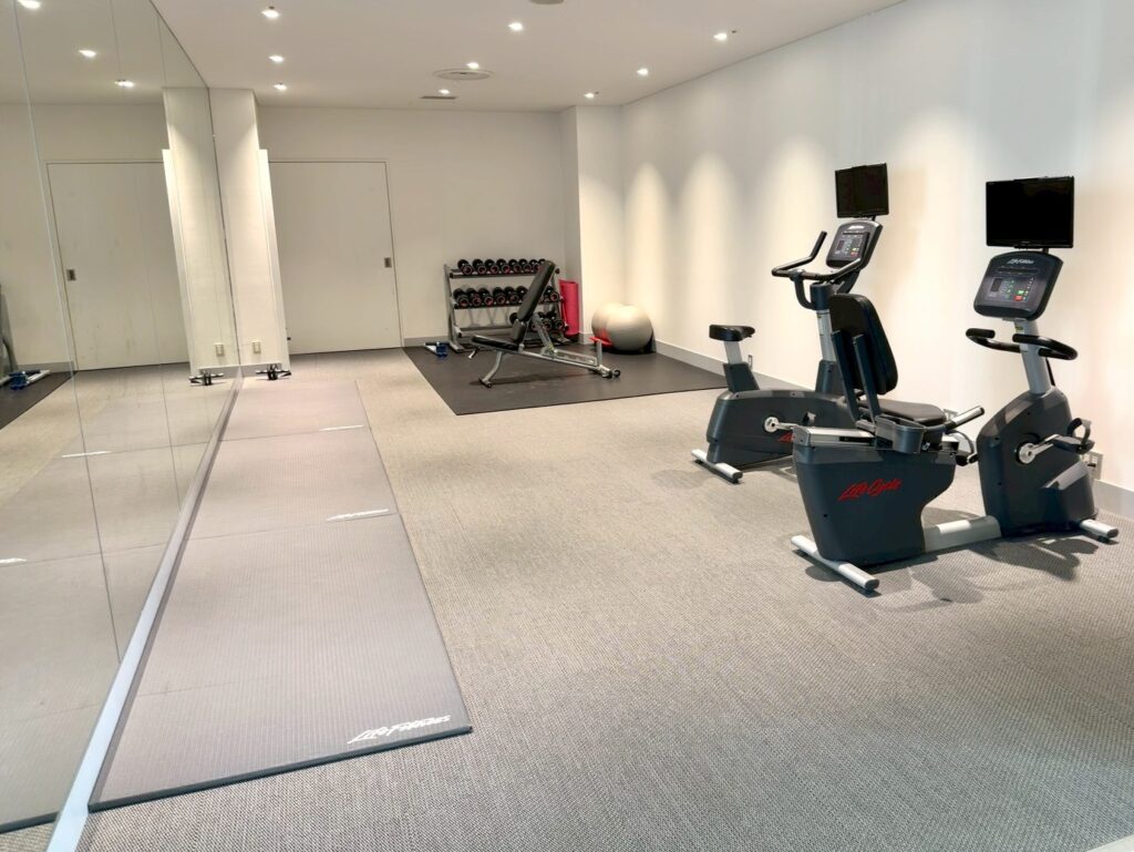 琵琶湖マリオットホテルのフィットネスセンター（ジム）