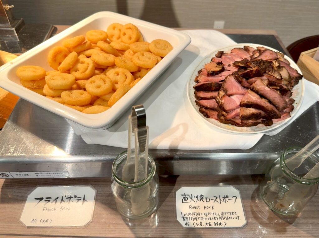 伊豆マリオットホテル修善寺のクラブラウンジの料理内容