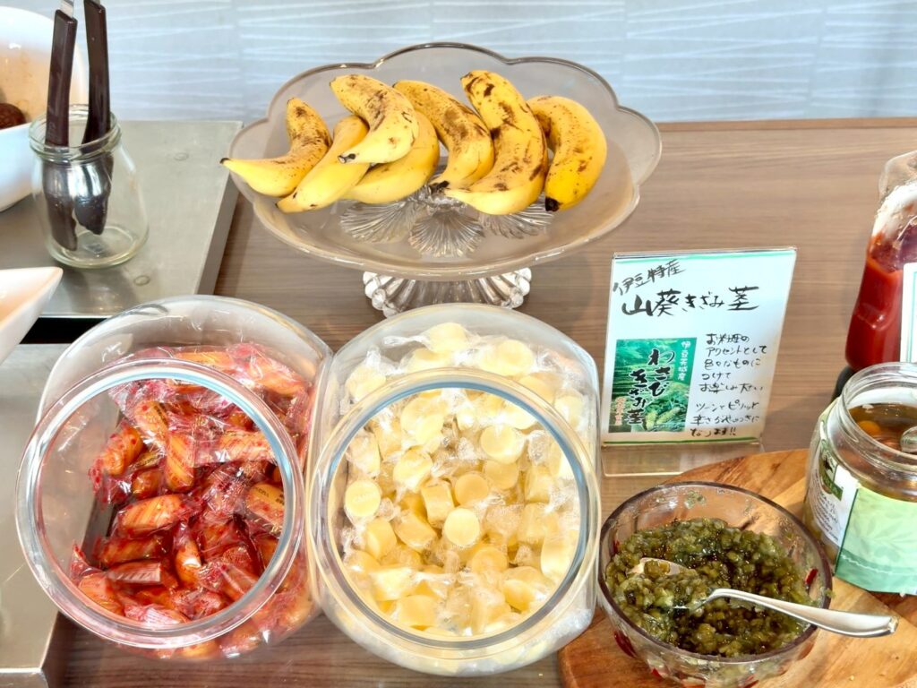 伊豆マリオットホテル修善寺のクラブラウンジの料理内容