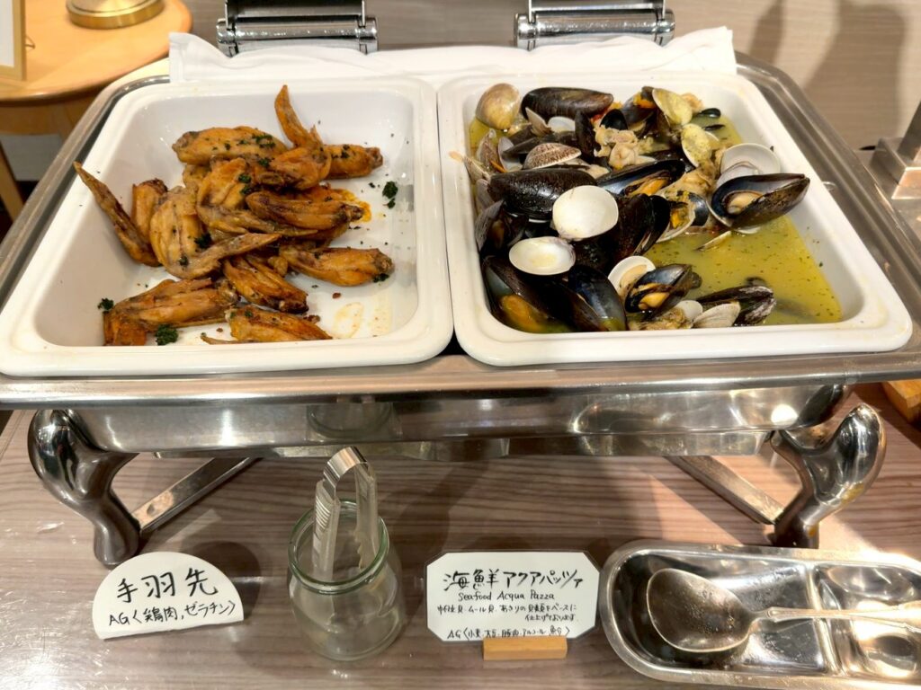 伊豆マリオットホテル修善寺のクラブラウンジの料理内容