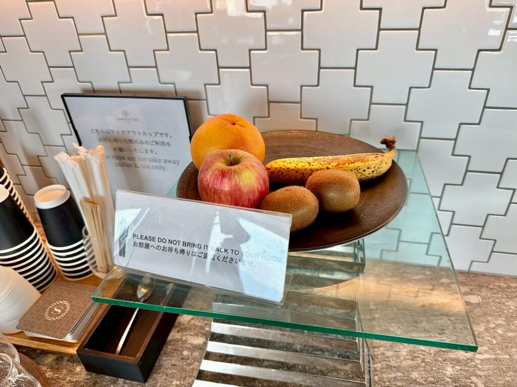 シェラトン鹿児島のクラブラウンジ(スナックタイム)