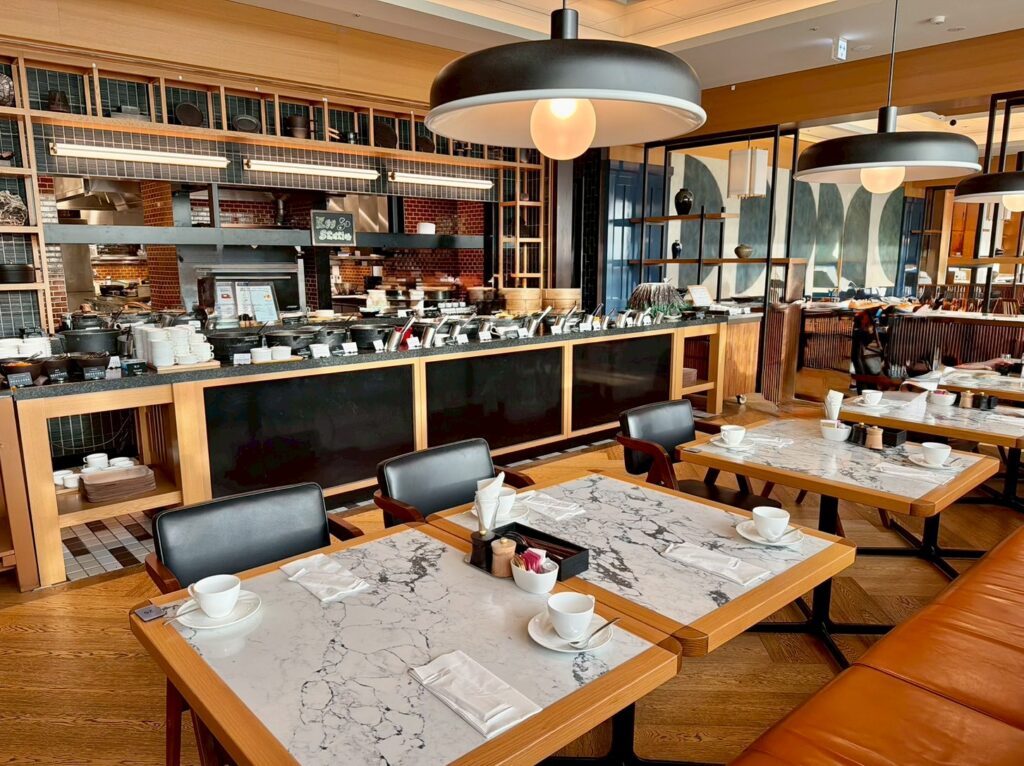 シェラトン鹿児島のレストラン「Daily Social」の朝食ビュッフェレビュー（プラチナエリートの子連れ宿泊記）